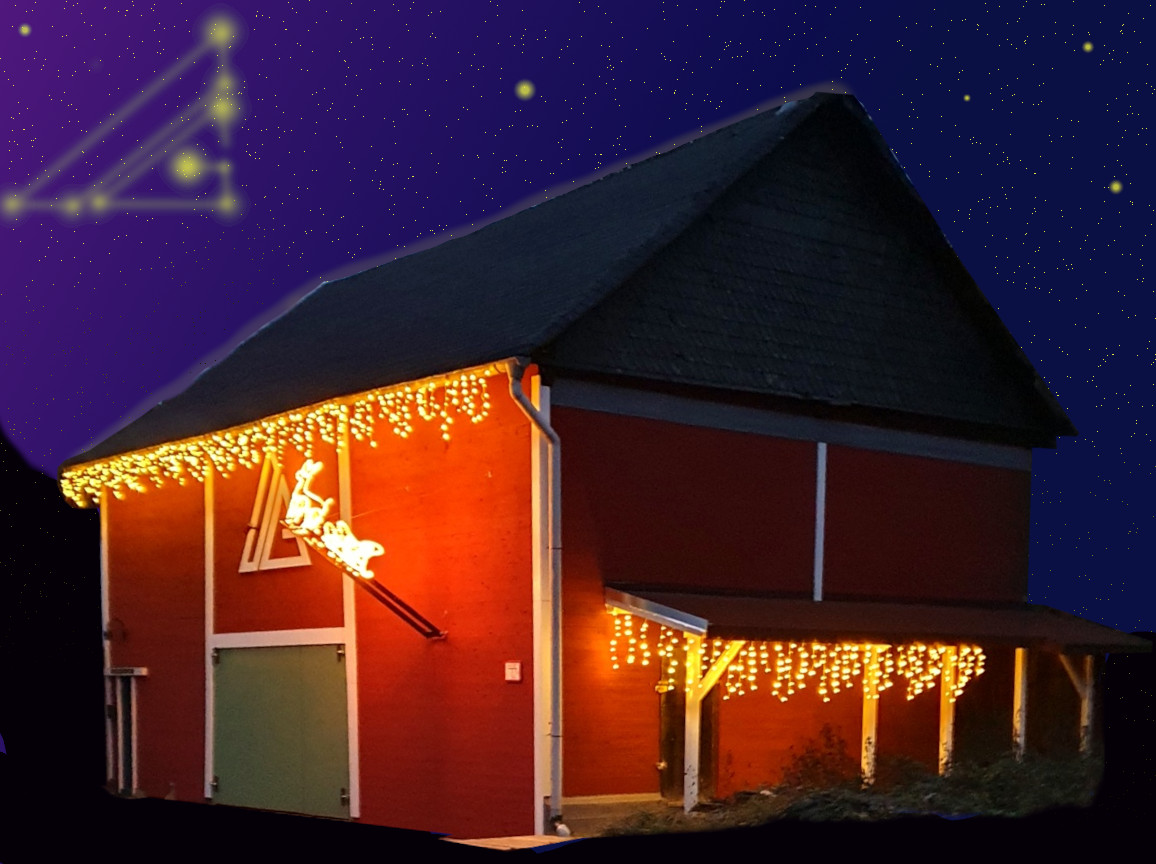 Hogwarts Scheune Weihnachtsbeleuchtung